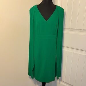 Trina Turk Vibrant Green Long Sleeve Dress